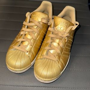 Adidas Superstar Gold Metallic BB8129 Grade-School